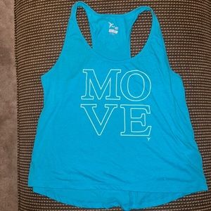 EUC old navy active tank blue size large